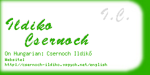 ildiko csernoch business card